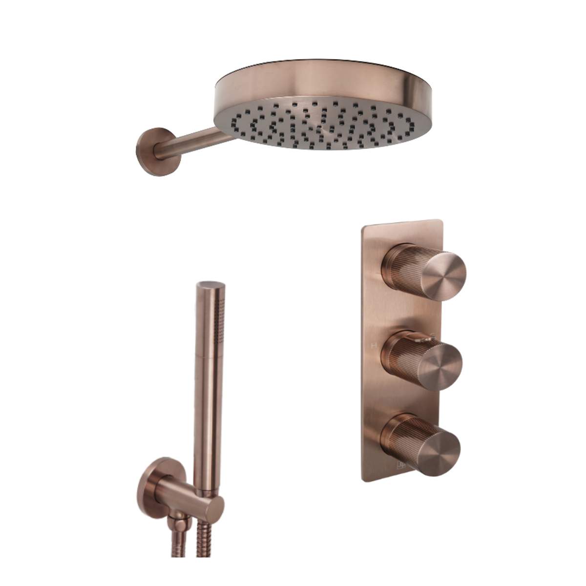JTP Evo Brushed Bronze 2 Outlet Shower Combination (COM 093)
