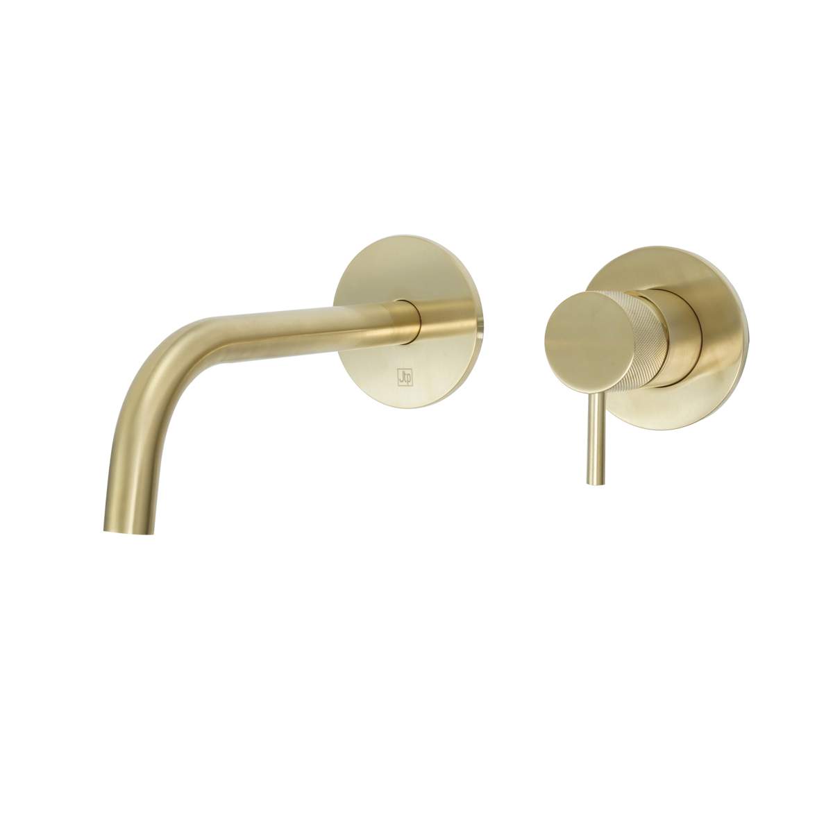 JTP Vos Brushed Brass Single Lever Wall Mounted Basin Mixer with Slim Spout (DH23173BBR)