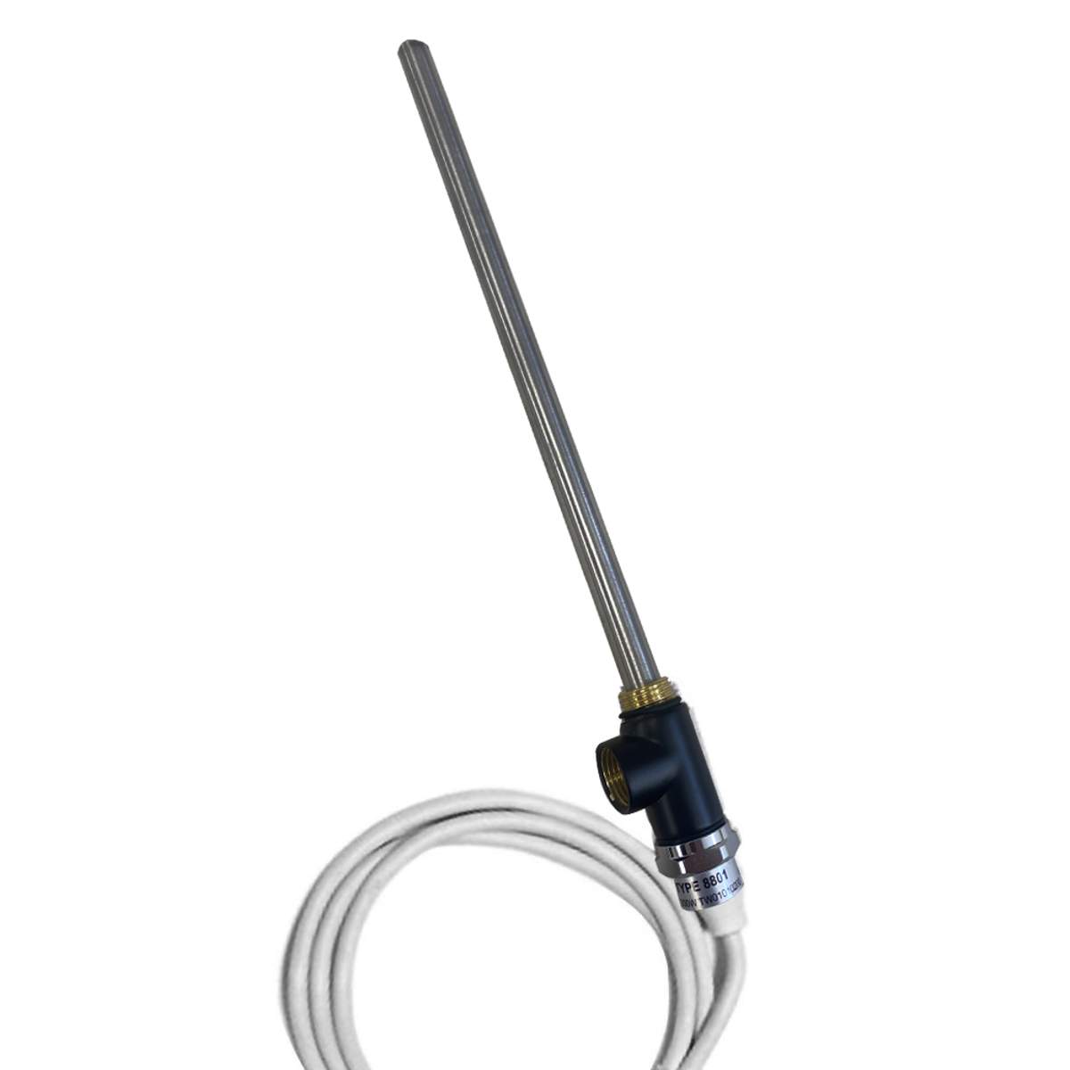 JTP Heating Element 200W with T-Piece Matt Black (ELE200WMB)