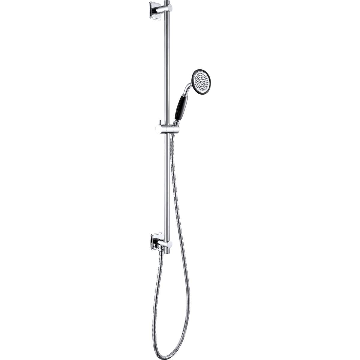 JTP Grosvenor Cross Black Edition Slide Rail Kit with Single Function Handset and Hose (GB761281)