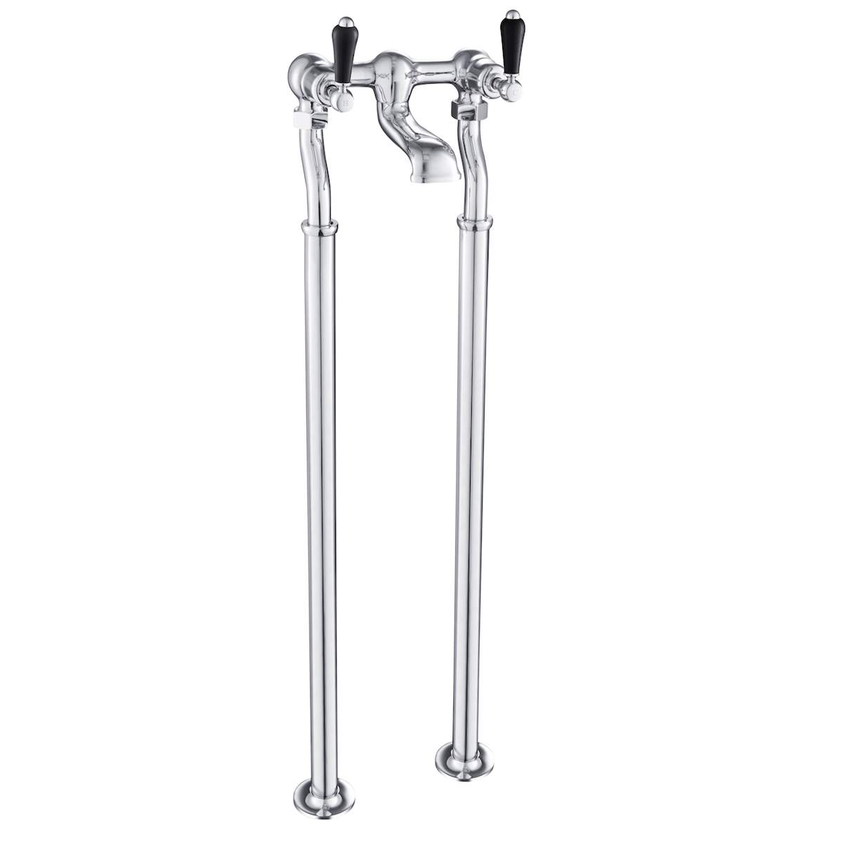 JTP Grosvenor Lever Black Edition Freestanding Bath Filler (GB85223FS)