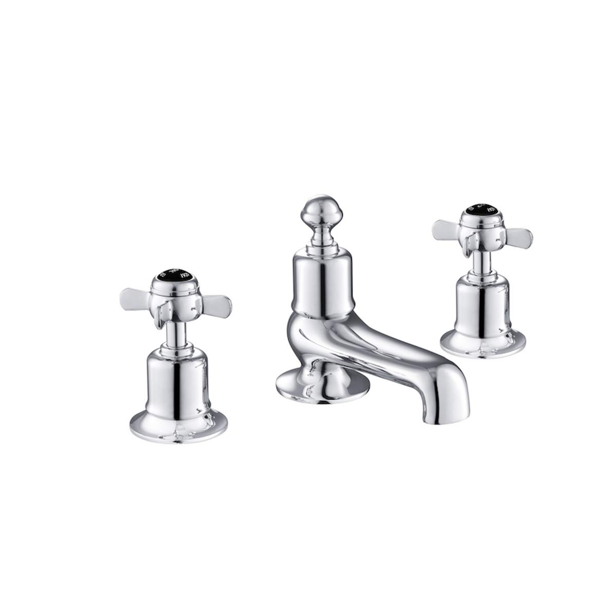 JTP Grosvenor Pinch Black Edition 3 Hole Bath Filler (GB98095)