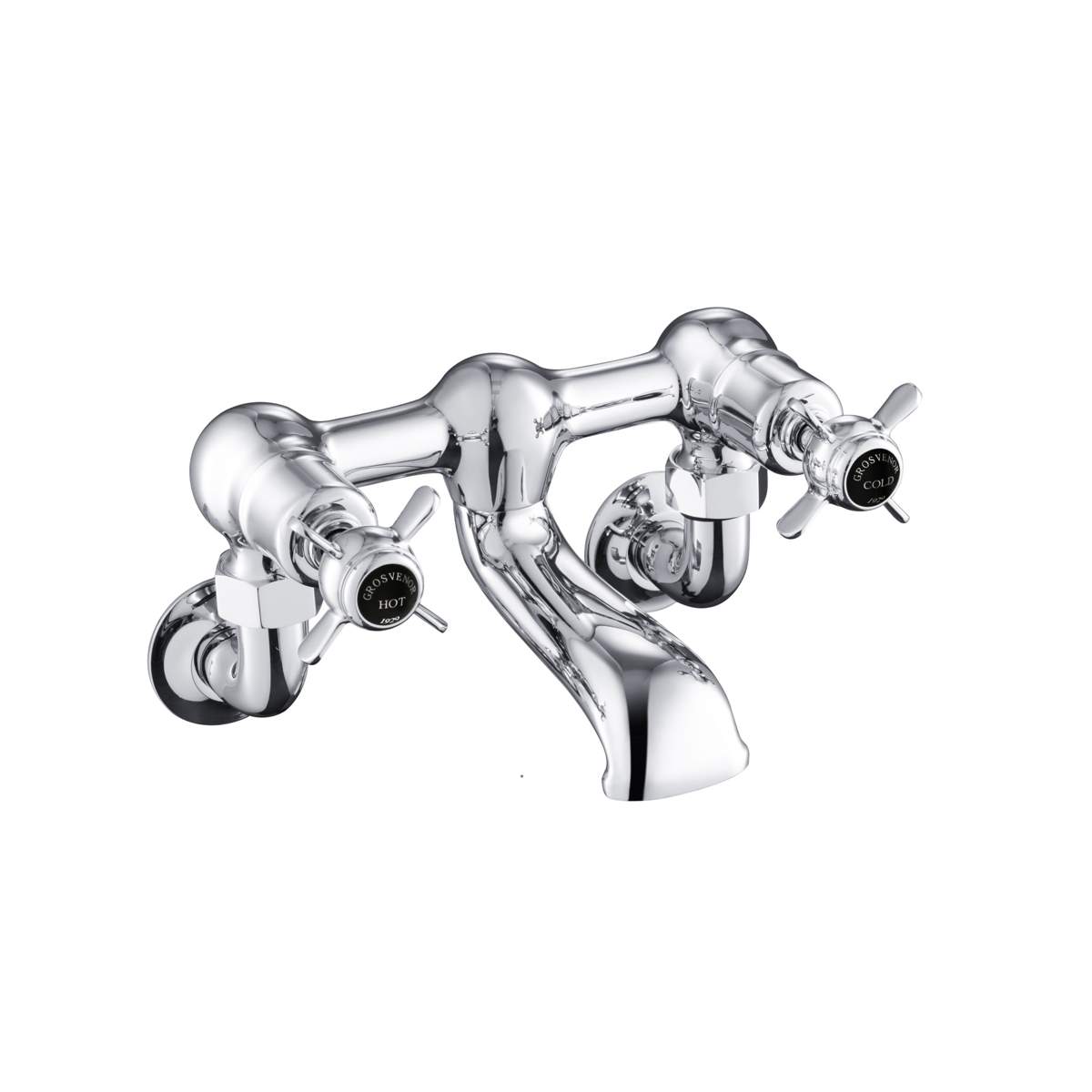 JTP Grosvenor Pinch Black Edition Wall Mounted Bath Filler (GB98223WM)