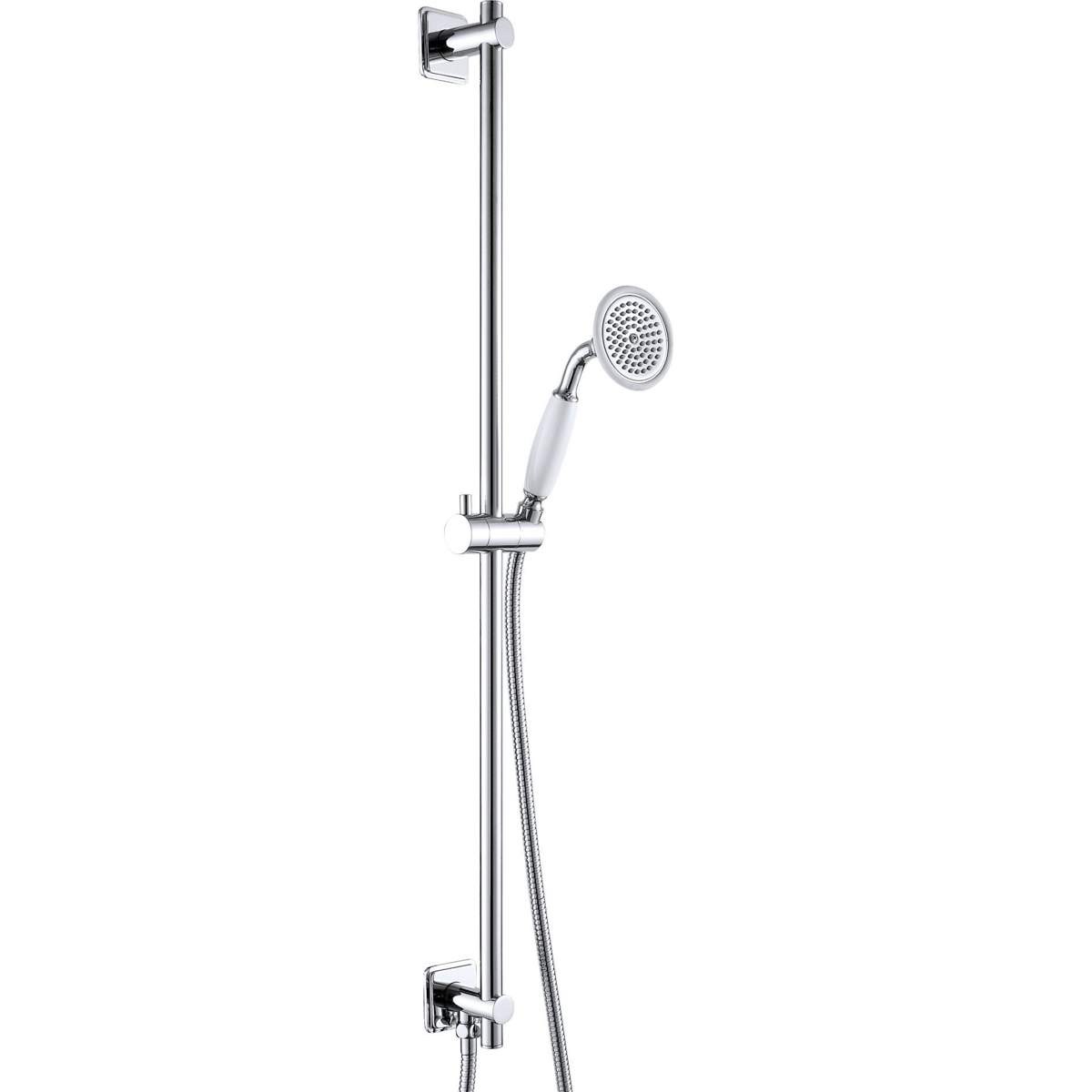 JTP Grosvenor Cross Chrome Slide Rail Kit with Single Function Handset and Hose (GR761281)