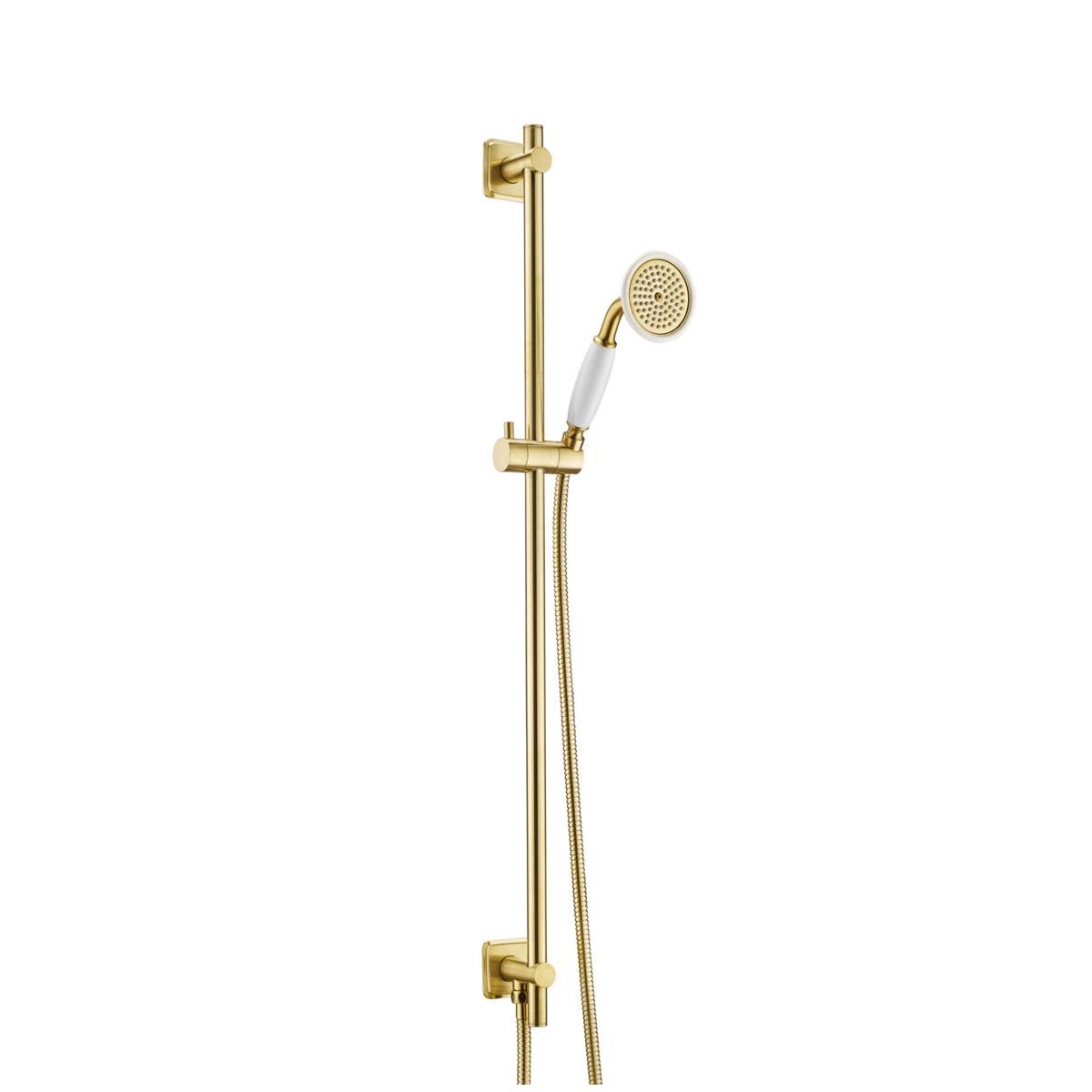 JTP Grosvenor Lever Antique Brass Edition Slide Rail Kit with Single Function Handset and Hose (GR761281BBR)
