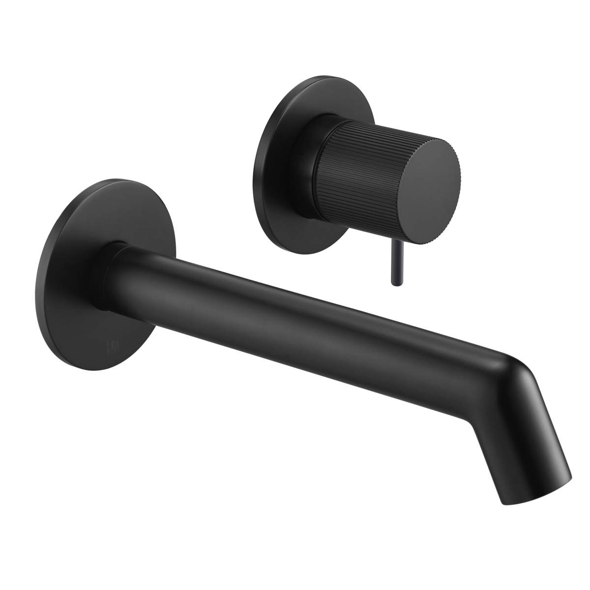 JTP Evo Matt Black Wall Mounted Basin Mixer with Lever (LH68273MBMP)
