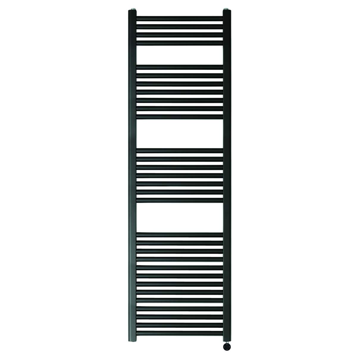 JTP Vos Electric Towel Radiator Matt Black 1600 x 500 (VOSELT16MB)