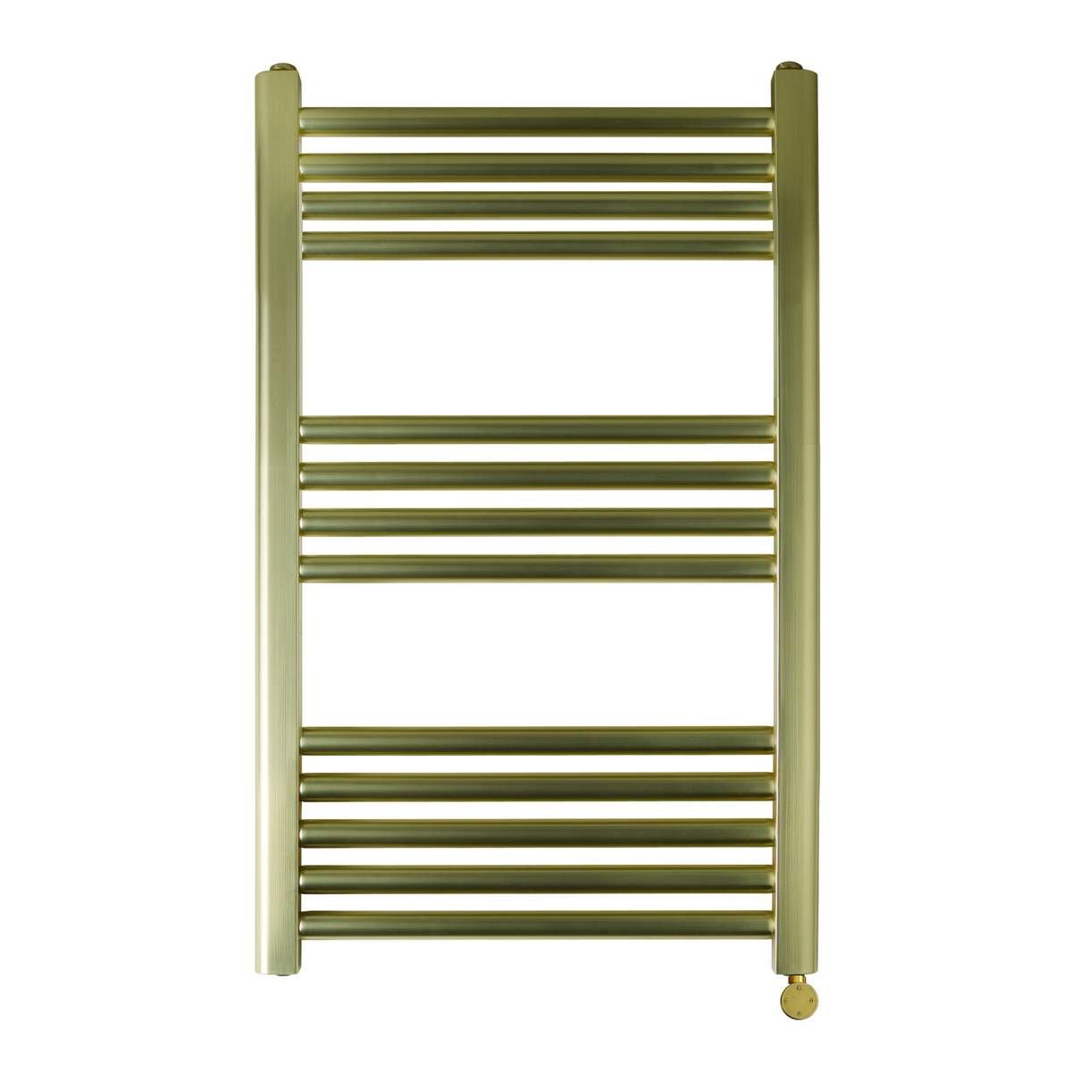 JTP Vos Electric Towel Radiator Brushed Brass 800 x 500 (VOSELT80BBR)