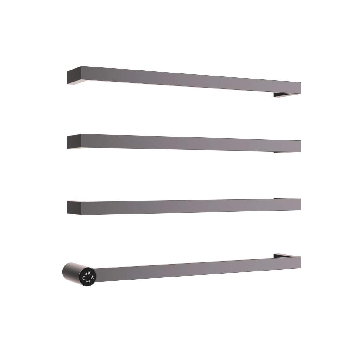 JTP Zyon Brushed Black Electric Towel Radiator (ZY600EBBL)
